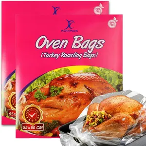Kwin Pack sacchetto di salamoia per imballaggio di pollo arrosto con doppia cerniera per sacchetto per forno a microonde
