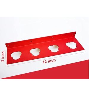 Milwaukee M12 Battery Holder Metal <b>Wall</b> Mount 4 Slots <b>Garage</b> Tool <b>Storage</b> - Product Image 3