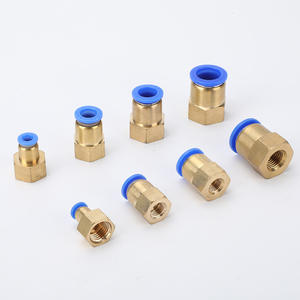 Conector Rápido Neumático Serie PCF6-01/8-02, Rosca Interna de Cobre, Tipo Filtro para Mangueras de Aire de Paso Directo - Product Image 2