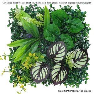 สวนยูคาลิปตัสสีเขียวหญ้าเทียมผนังสนามหญ้ามิลานสีเขียวสนามหญ้าพลาสติกต้นไม้เทียมที่ไม่ซ้ำกันตกแต่งผนังพื้นหลัง - Product Image 5