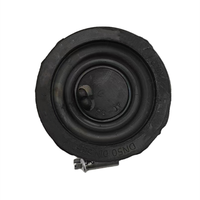Accouplement flexible en caoutchouc naturel avec surface polie, noir, mâle, pour raccord de tuyauterie, taille 1,5 à 4 pouces