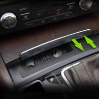 Station d'accueil Vtear pour voiture, double allume-cigare, hub de distribution, pièces de décoration intérieure, accessoires auto pour Audi A6 A7 2011-2018