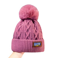 Nouveau bonnet tricoté d'hiver avec couverture épaisse et chaude pour la tête et les soins post-partum, bonnet tricoté uni et chaud pour étudiants