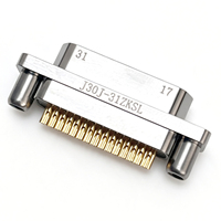 Connecteur Micro-D série J30J compatible MIL-DTL-83513, J30J-37TJL, 37 broches, montage sur circuit imprimé, fiche mâle pour équipement industriel aérospatial