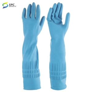 Vendita calda stile moda impermeabile 38cm di gomma naturale in lattice rosso per la casa giardinaggio <span class=keywords><strong>lavanderia</strong></span> cucina piatti per la pulizia dei guanti - Product Image 6