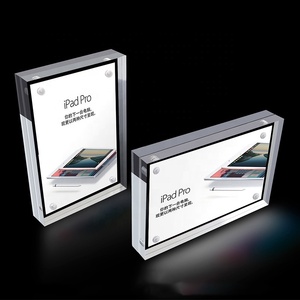 Trang trí nội thất 4x6 inch rõ ràng nhựa khung ảnh 10mm + 10mm rộng Acrylic khung hình từ - Product Image 5