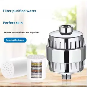 Filtro de ducha doméstico de grado 15 Juego de combinación de ducha cabezal de ducha filtro de agua