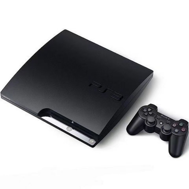 Original 90% New PS3S TV Game Console Slim Model Japan Plug Wireless 2.4GHz 160GB/320GB/500GB Memory Supports Multi-Player