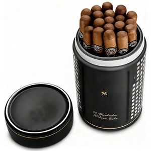 Caja Humidora de Viaje Portátil de Madera para Puros Cubanos Estilo Americano para Regalo con Tubo Humidificador y Tarro Estuche de Viaje para Cigarros - Product Image 3