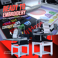 HoliHope HO1501N-AI commerciale chapeau t-shirt plat 1 tête ordinateur machine à broder automatique machine à broder à bas prix