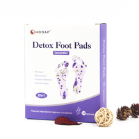 Patchs détoxifiants pour les pieds parfumés à la lavande, coussinets à base de plantes pour une relaxation apaisante et un sommeil profond