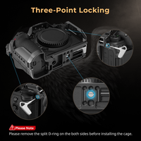 Cage de caméra portable en alliage d'aluminium pour Z 6III avec plaque de dégagement rapide Arca-Swiss compatible avec RS 3/RS 3 4 Pro