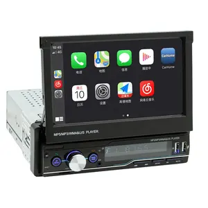 BT 5.0 ile 1 Din Carplay araba Stereo dokunmatik ekran araba radyo dokunmatik ekran radyo dışarı çevirmek