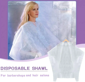 Bata de Baño Automática de Tela No Tejida, Kimono Desechable de PP, Capas para Salón de Belleza, Capa para Estilista y Barbero - Product Image 4