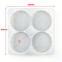 Barquette alimentaire carrée transparente en plastique PET écologique sans BPA, adaptée au congélateur, pour emballage personnalisé