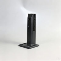 Support d'accroche en acier inoxydable 304 brossé pour garde-corps en verre, design moderne et incliné, pour escaliers et balustrades de terrasses d'hôtels