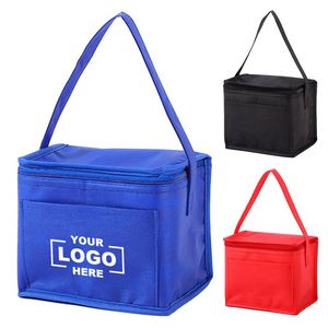 Custom Aluminum Foil Insulated Bag Portable Fresh Keeper Lunch Handbag Picnic Beer Cola 210D Lunch Cooler Tote Bags - Product Image 1