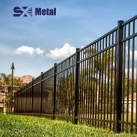 Portail de ferme extérieur personnalisé en aluminium, clôture de sécurité avec finition thermolaquée, utilisation sur chantier, service de modélisation 3D, maison et jardin