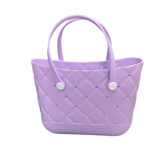 กระเป๋าโท้ทชายหาด EVA กันน้ำความจุขนาดใหญ่กระเป๋าแฟชั่น EVA ขนาดใหญ่กระเป๋าชายหาดเปิดขนาดใหญ่ - Product Image 5