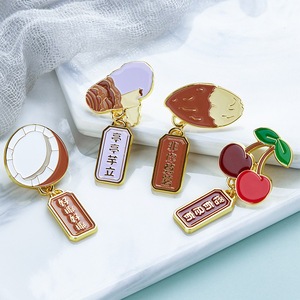 Distintivo in metallo personalizzabile con <span class=keywords><strong>smalto</strong></span> morbido <span class=keywords><strong>arancione</strong></span> per spilla da bavero, con design stampato UV oro e incisione per personalizzazione - Product Image 4