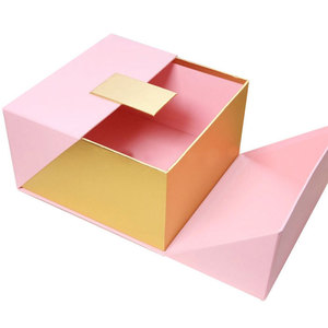 Boîte cadeau à double porte, boîte d'emballage personnalisée pour bijoux, événement festif, boîte en papier pliante imprimée - Product Image 2