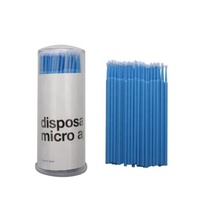 100 PCS/Lot Extension de Cils Micro Brosses Applicateurs Mascara Brosse Outils Cils Microbrosse pour Cils