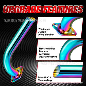 ชุดท่อไอเสียโค้งโคเลมัน 168 พร้อมเฮดเดอร์เหล็กสีสำหรับซ่อมแซมและเปลี่ยน - Product Image 5