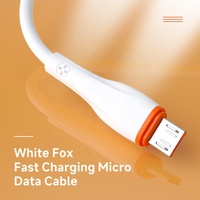 Câble de charge et de données Micro USB A21M 1M TPE bicolore super souple en cuivre pur pour Android V8, charge rapide 3A, silicone intelligent Urus, le plus rapide