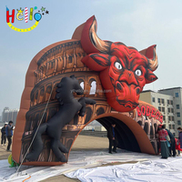 Cabine DJ thème événement tente tunnel de taureau scène gonflable pour les fêtes