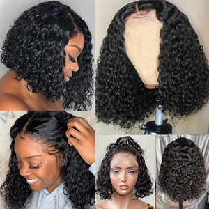 Short Curly Wave Bob <strong>Wigs</strong> Human Hair Glueless Raw Brazilian Hd Lace Frontal <strong>Wigs</strong> Human Hair Lace Front <strong>Wigs</strong> for Black Women - Product Image 5