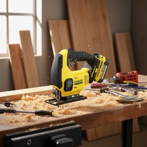 Sierra de calar inalámbrica Stanley Fatmax 20V con batería de iones de litio para cortar madera - Product Image 3