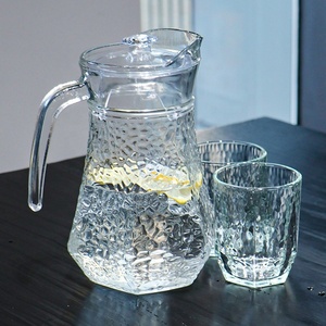 Ensemble d'Emballage Salon Maison Théière Bouilloires Ensemble <span class=keywords><strong>Pichet</strong></span> à <span class=keywords><strong>Eau</strong></span> Froide en Verre Avec Tasses Carafe à <span class=keywords><strong>Eau</strong></span> en Verre - Product Image 3