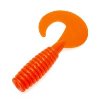 WildTrek 20cm 81g Leurre souple géant à queue côtelée bouclée, type ver en PVC, avec paillettes, pour la pêche à la traîne en eau salée, pour Zander et Seabass