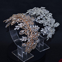 Patchs de strass 3D faits main de luxe exquis en fil métallique brillant, à coudre, en PU, avec feutre non tissé pour robes de mariée et chapeaux
