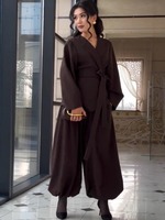 Abaya élégante et décontractée à manches longues, respirante, taille haute, coupe droite, tie-dye, tenue modeste pour femmes arabes musulmanes, Dubaï, Turquie