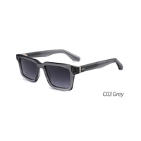 Lunettes de soleil de luxe 2026 pour femmes, design de créateur, protection UV400, logo personnalisé, faites à la main, monture carrée en acétate