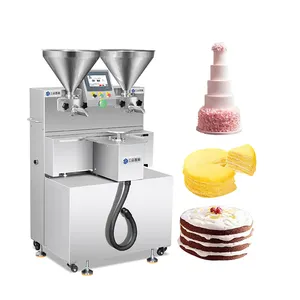 Special Design Automatic Celebrate Round Cake Icing Birthday Cake Decorating Cream Coating Stuffing Filling Machine