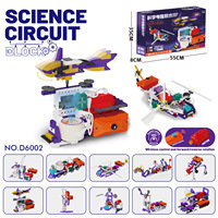 Kit de construction de circuits scientifiques, blocs de construction DIY, jouet éducatif multi-formes pour enfants, kits de construction de circuits électroniques STEM
