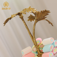 Jewellerytop Nouveau design Cristal Support à cupcakes à 2 niveaux Dessert haut de gamme Vaisselle pour la décoration