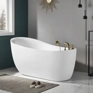 Modern Interior Free Stand Alone Acrylic Bathtub Bath Tub Bathroom Freestanding Alone Soaking Bathtubs