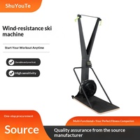 Machine de ski résistante au vent, pliable en acier, pour fitness commercial, simulation d'exercice aérobie en intérieur, fourniture directe du fabricant