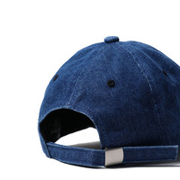 Casquette unisexe en jean bleu et blanc de 6 panneaux, chapeau en Denim personnalisé, casquette de Baseball