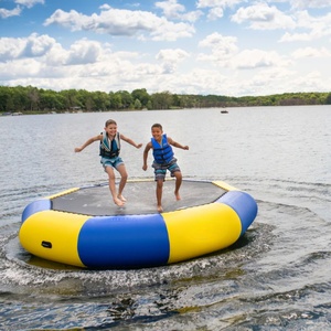 Plateforme de saut flottante gonflable pour piscine, livraison rapide, avec pompe et échelle, pour la <span class=keywords><strong>famille</strong></span> et les enfants - Product Image 1