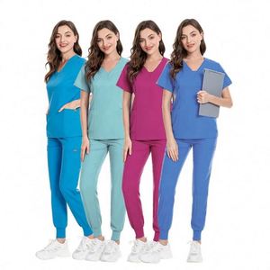 Uniformes de Enfermería de Manga Corta en Oferta, Conjuntos de Uniformes Personalizados, Traje de Enfermería Moderno OEM, Uniformes Médicos Elegantes - Product Image 4