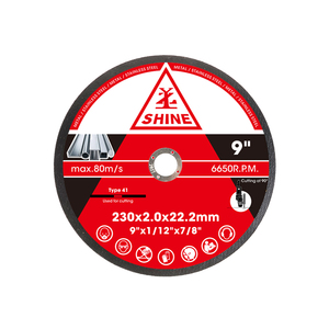 9 Inch 230*2*22.2Mm Độ Cứng Cao Nhôm Oxit Đĩa Cắt Tốt Nhất Mài Mòn Cho Thép Không Gỉ Đá OEM Tùy Chỉnh Phổ Biến - Product Image 1