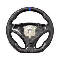 Volant en cuir perforé et fibre de carbone pour BMW Série E E82 E87 E90 E92 E93, amélioration de l'intérieur de la voiture