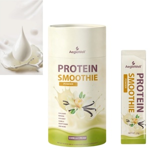Batido de Proteína con Crema de Vainilla, Colágeno y Adaptógenos, Mezcla de Plátano y Coco en Polvo para el Bienestar, Venta al por Mayor de Marca Privada - Product Image 1