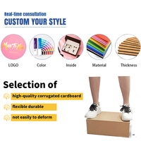 Boîte d'expédition en carton ondulé de luxe personnalisée 10x5x5 Vert foncé Boîte d'expédition postale T-shirt Costume Emballage avec impression de logo
