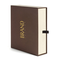 Boîte de rangement créative pour parfums, coffret cadeau vide haut de gamme pour cosmétiques et bijoux, boîte coulissante avec gaufrage et impression UV