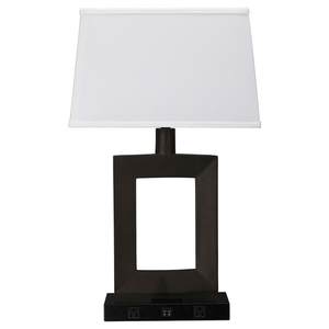 Lámpara de Mesa Doble Moderna para Hotel, Cuerpo de Metal Niquelado, Base de Metal Plateado, Bombilla E26, Alimentación CA, para Vestíbulo de Hotel y Habitaciones - Product Image 2